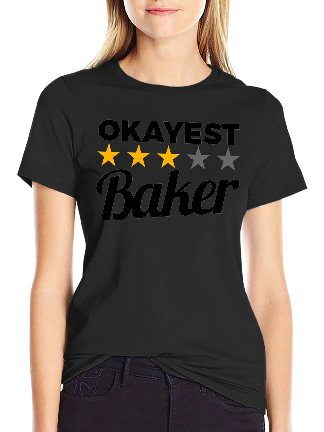 Okayest Baker Funny T-Shirt