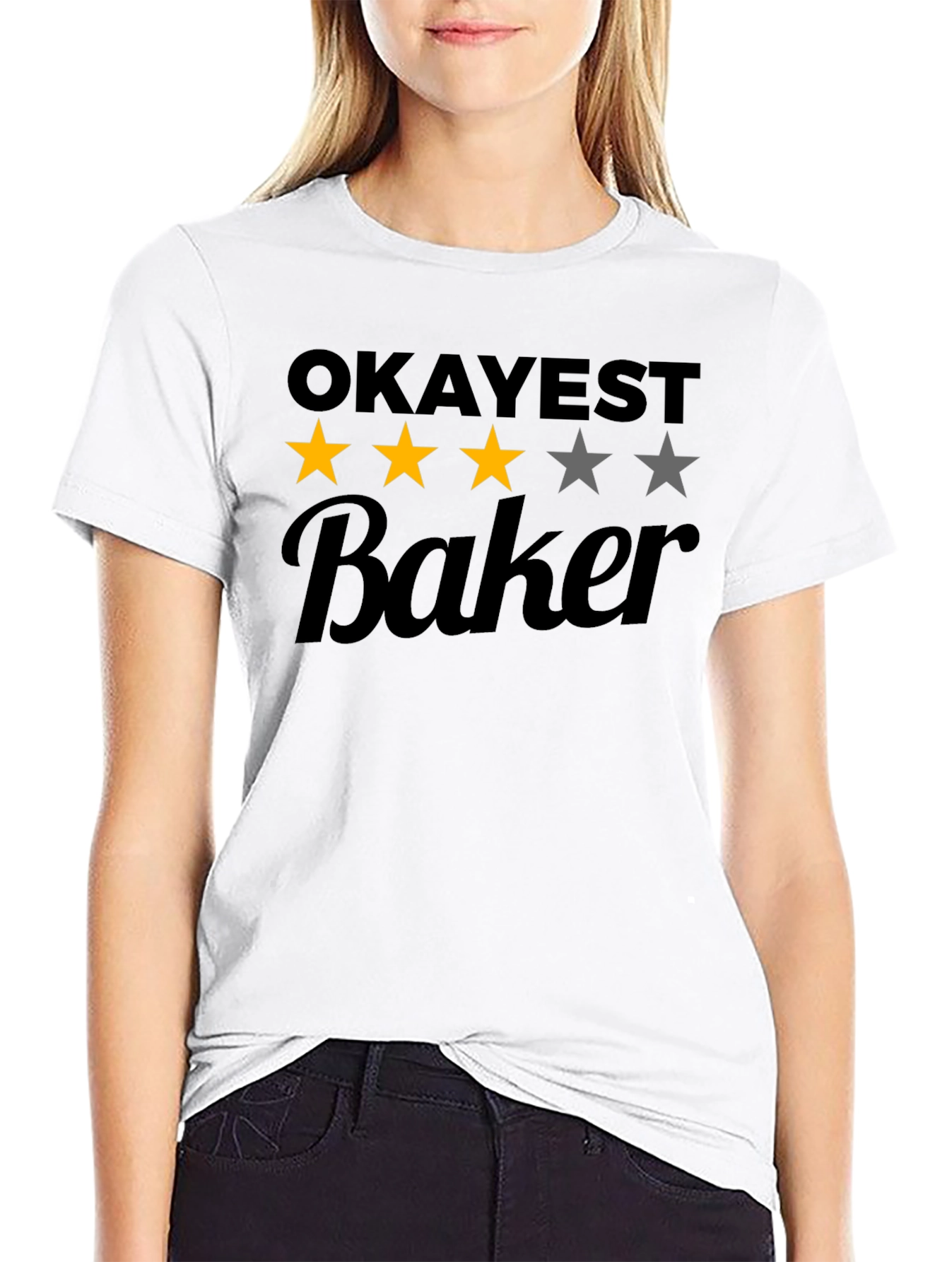 Okayest Baker Funny T-Shirt