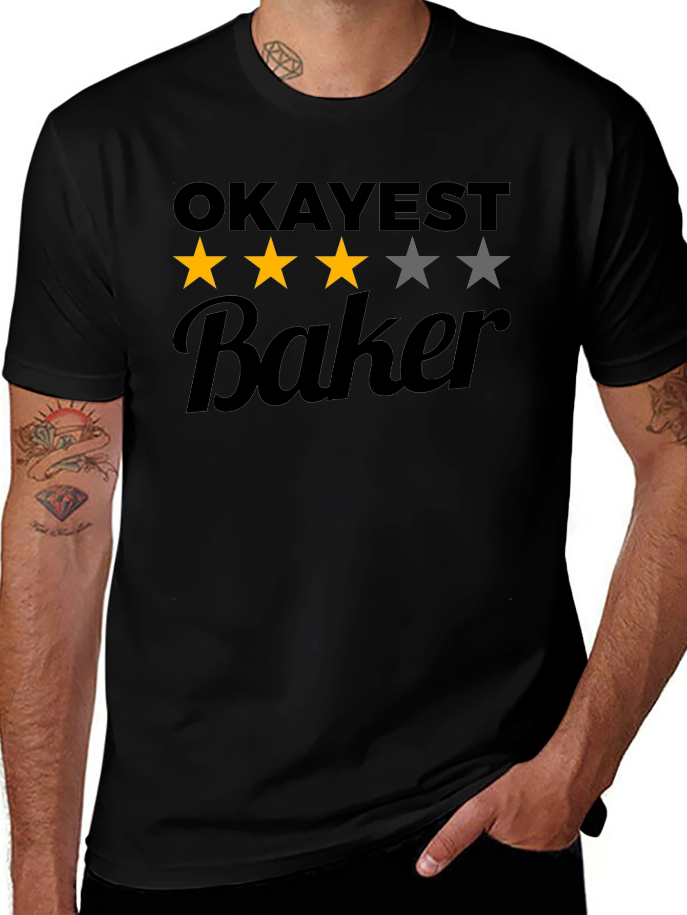 Okayest Baker Funny T-Shirt