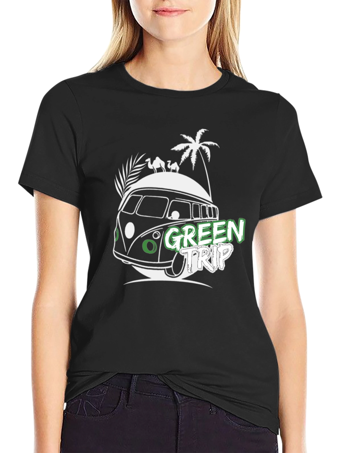 Green Trip VW Bus Graphic Tee