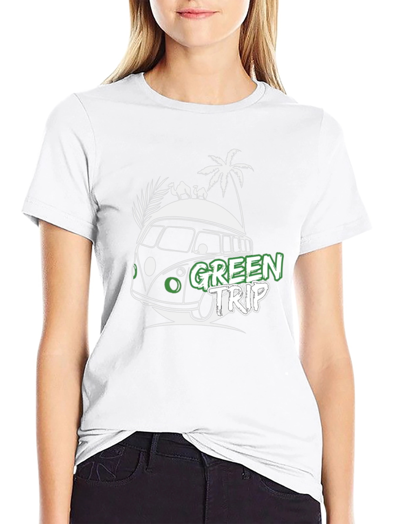 Green Trip VW Bus Graphic Tee