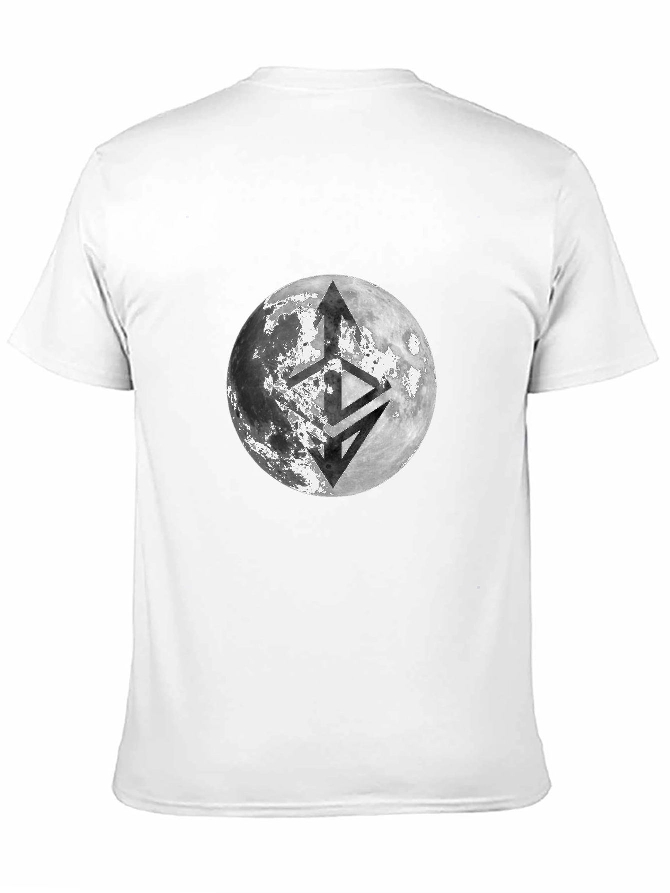 Lunar Emblem Black T-Shirt - Modern Graphic Tee