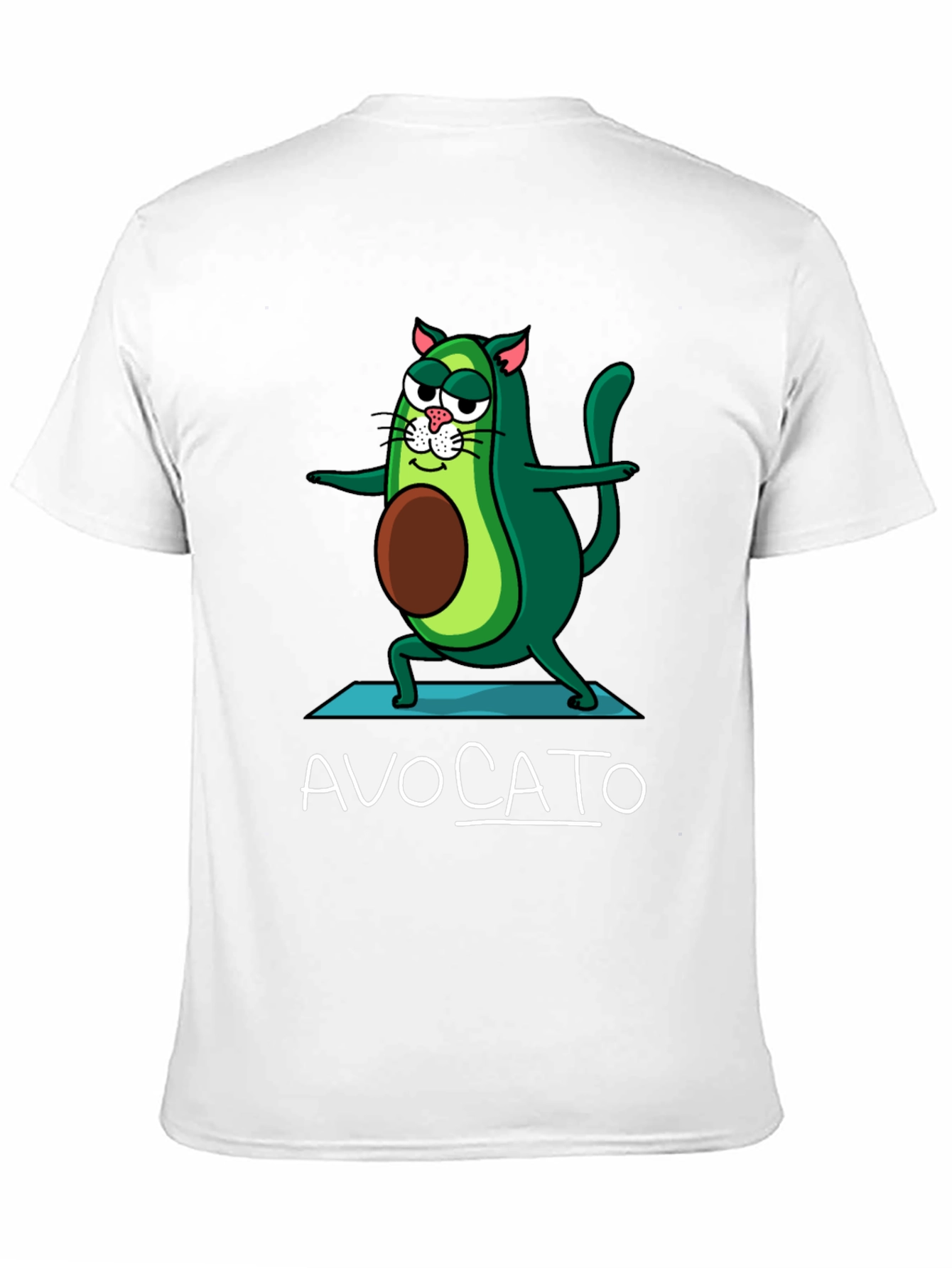 Avocato T-Shirt: Avocado Cat Yoga Tee