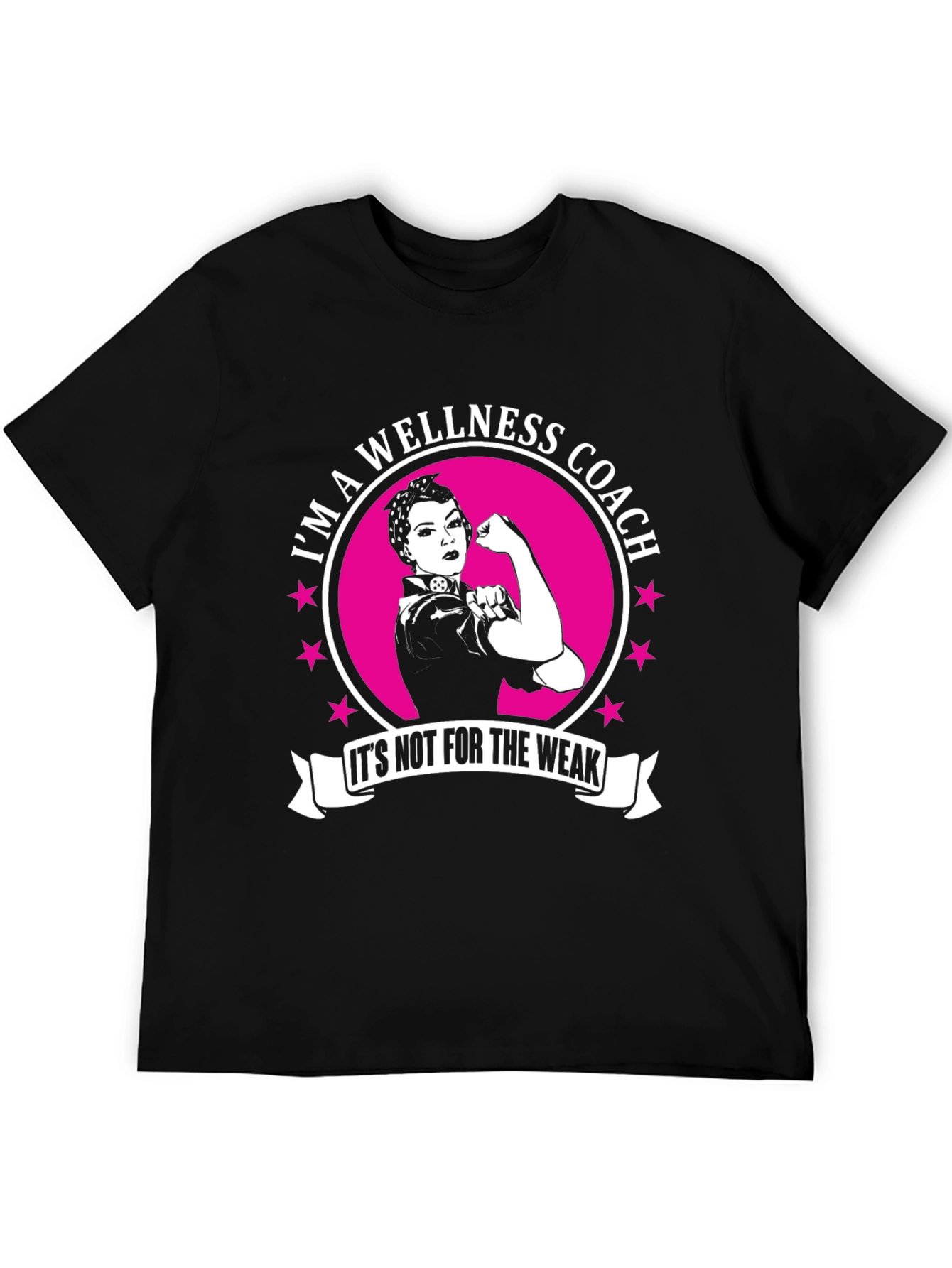 Wellness Coach T-Shirt - Rosie the Riveter Style