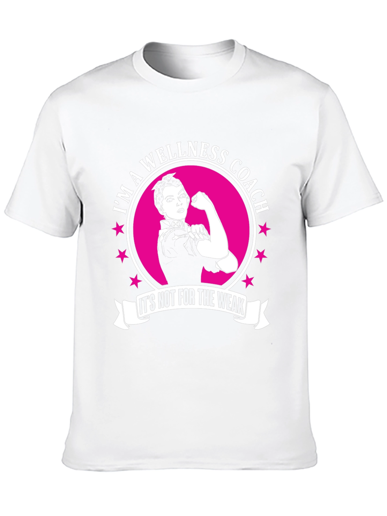 Wellness Coach T-Shirt - Rosie the Riveter Style
