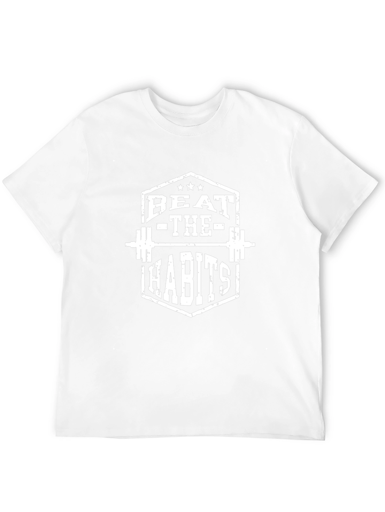 Mens Black Beat The Habits Graphic T-Shirt