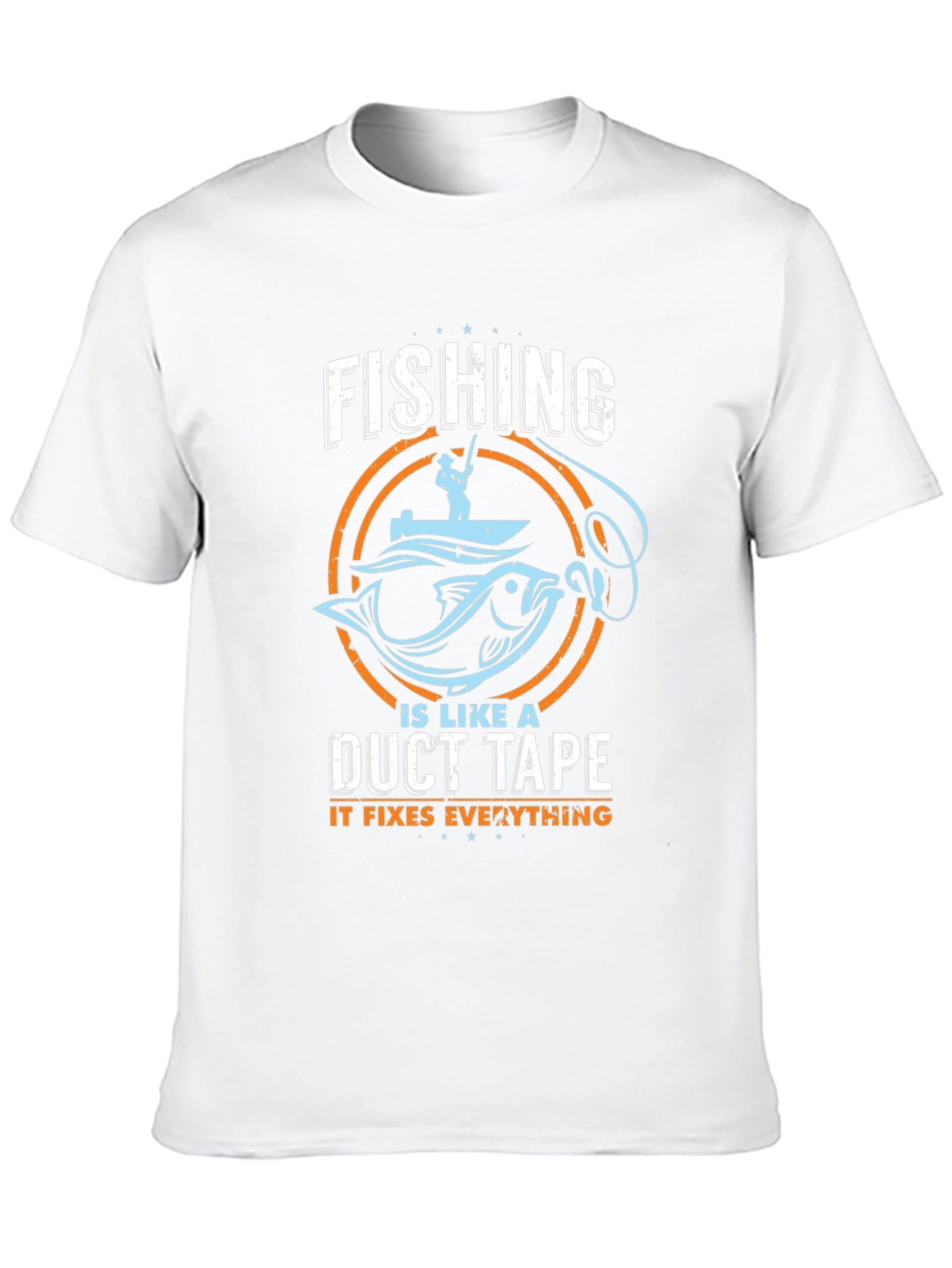 Fishing Duct Tape Fixes Everything Tee