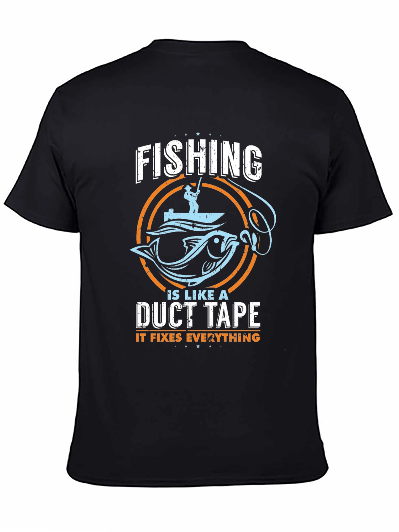 Fishing Duct Tape Fixes Everything Tee