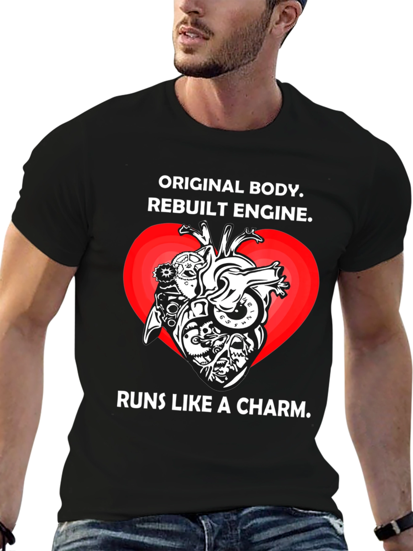 Original Body Rebuilt Engine Graphic T-Shirt