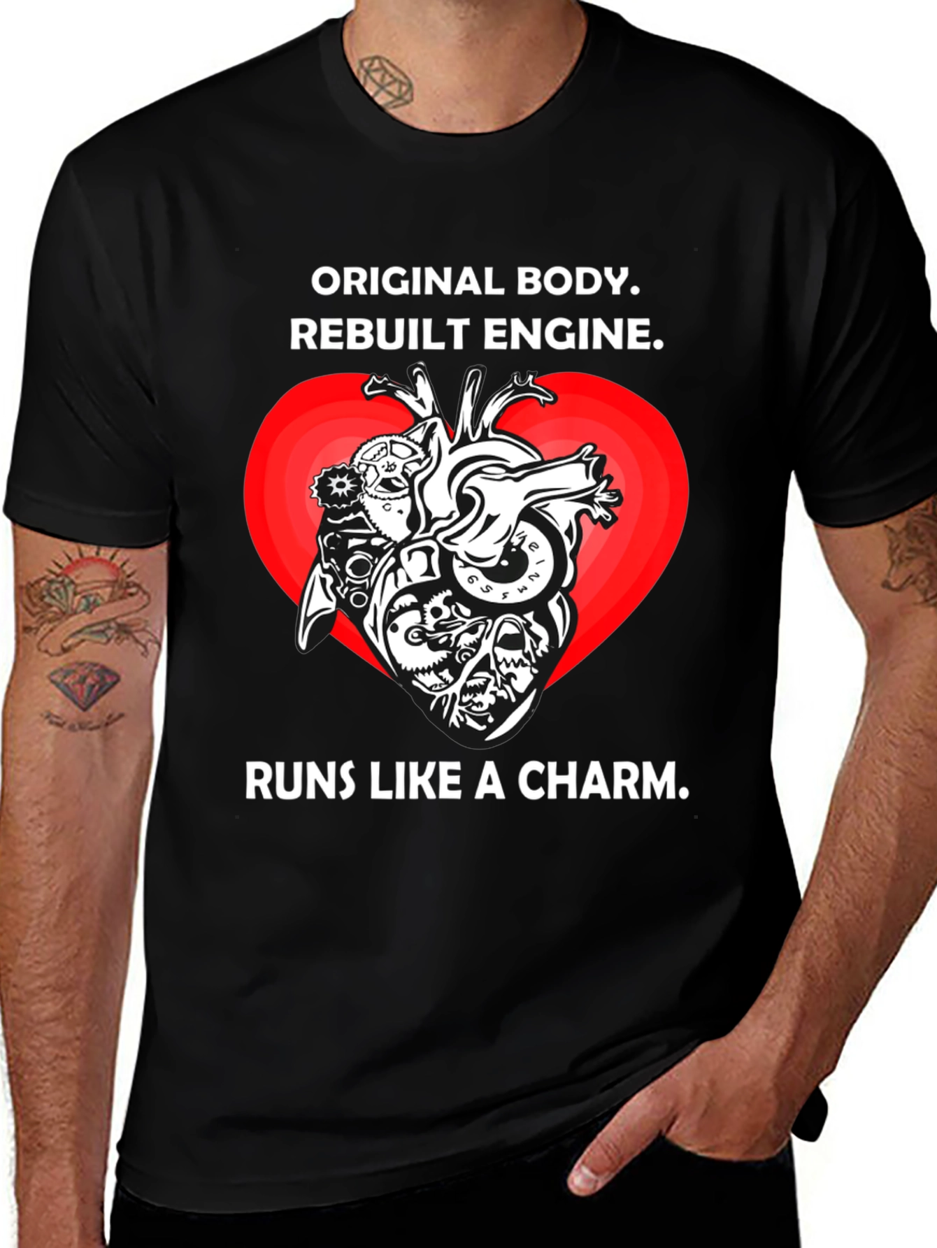 Original Body Rebuilt Engine Graphic T-Shirt
