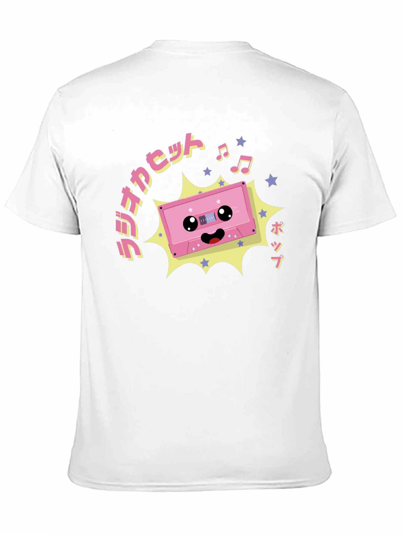 Kawaii Cassette Tape Graphic T-Shirt