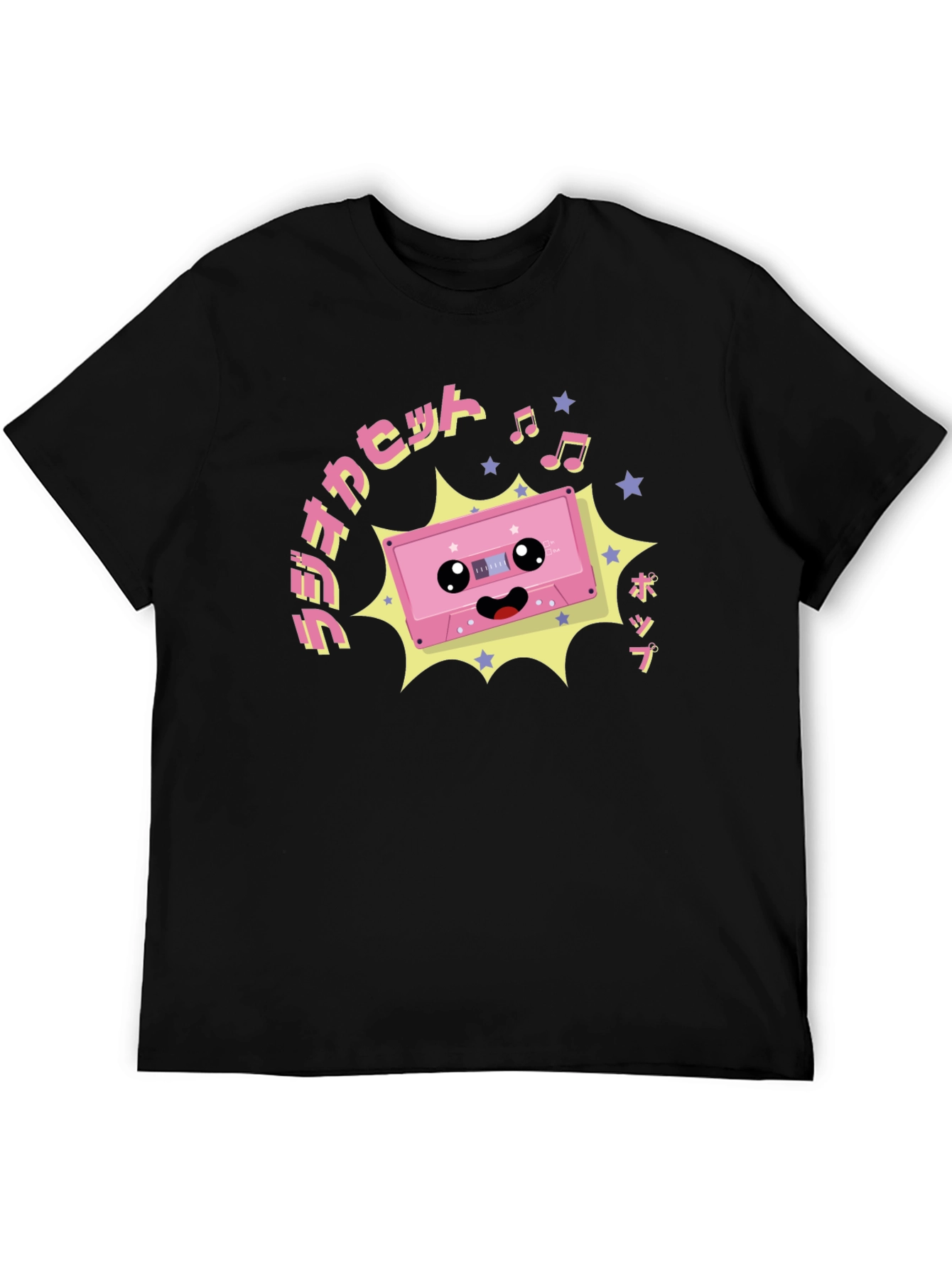 Kawaii Cassette Tape Graphic T-Shirt