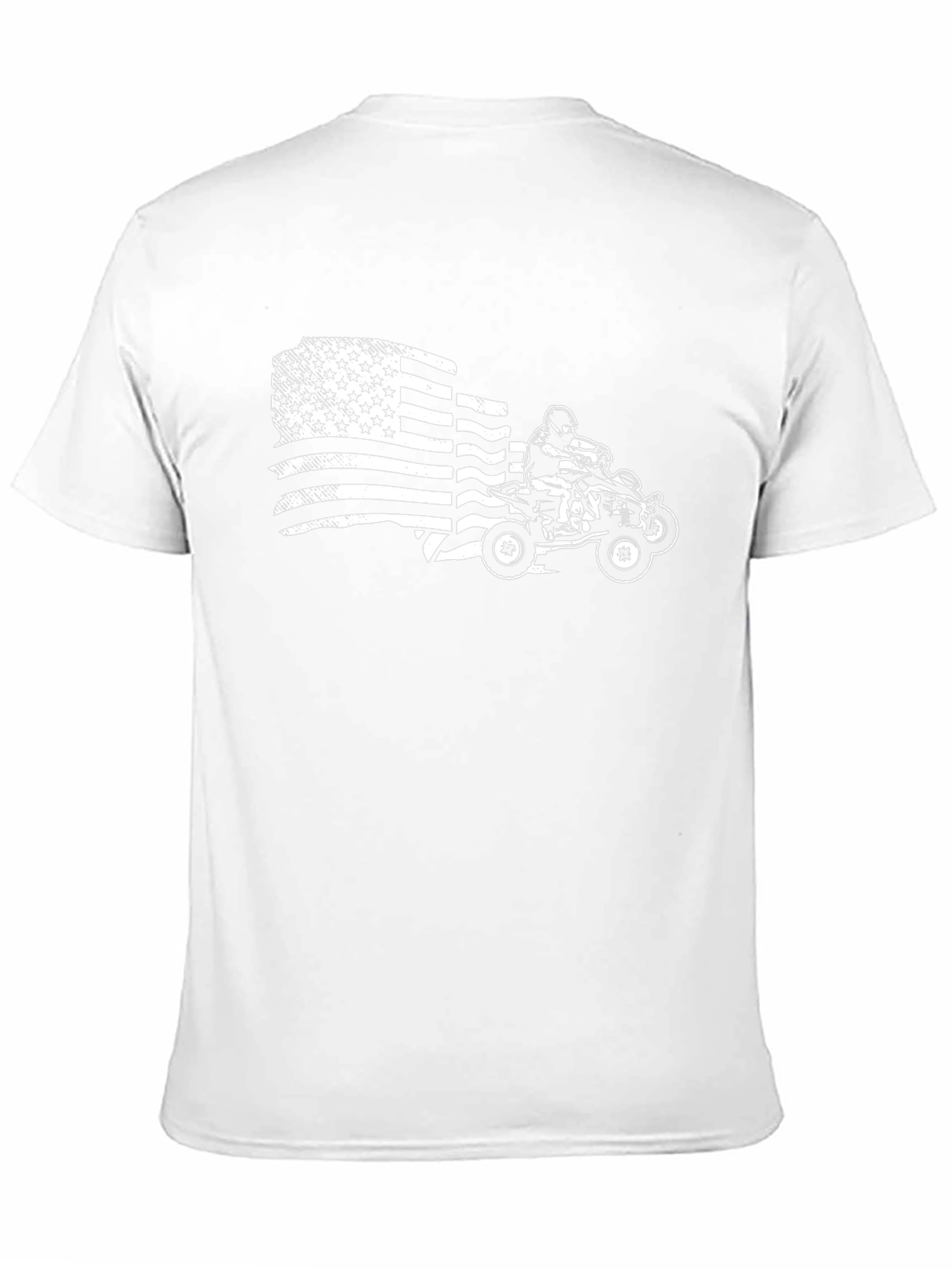 American Flag ATV T-Shirt - Black