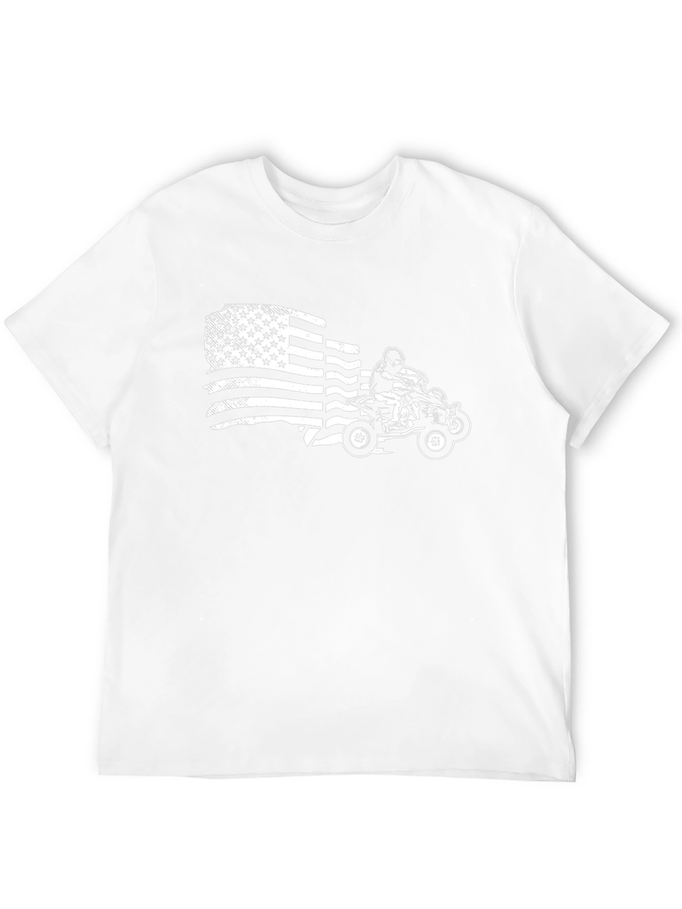American Flag ATV T-Shirt - Black