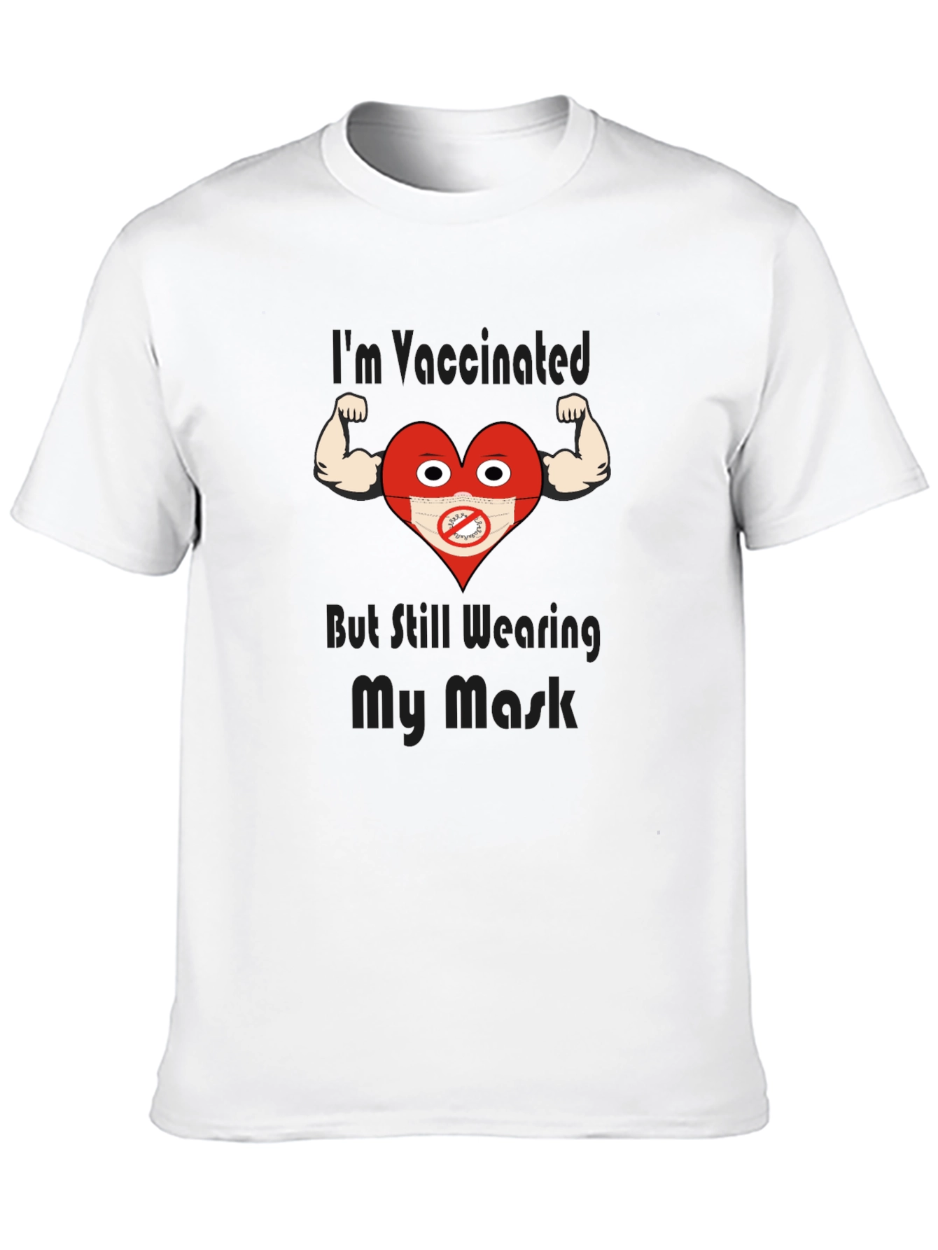 Vaccinated Heart Wearing Mask T-Shirt