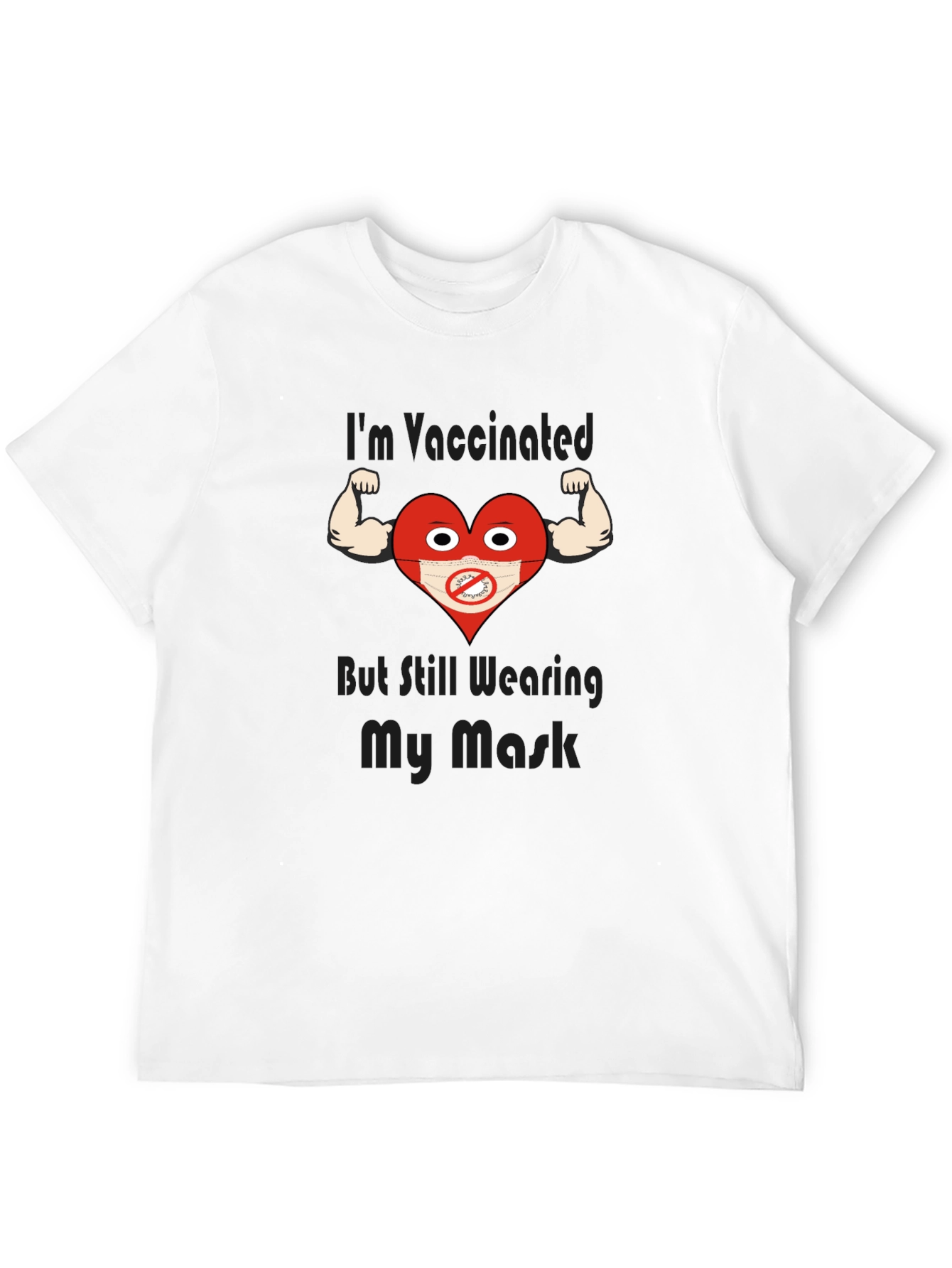 Vaccinated Heart Wearing Mask T-Shirt