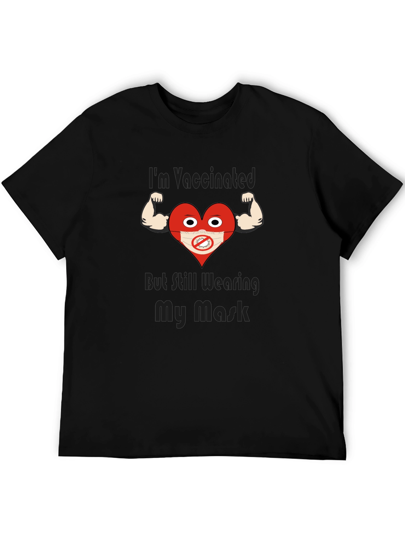Vaccinated Heart Wearing Mask T-Shirt