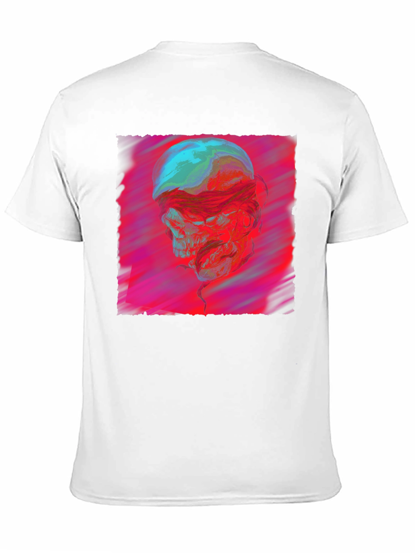 Skull Graphic Print Crew Neck T-Shirt