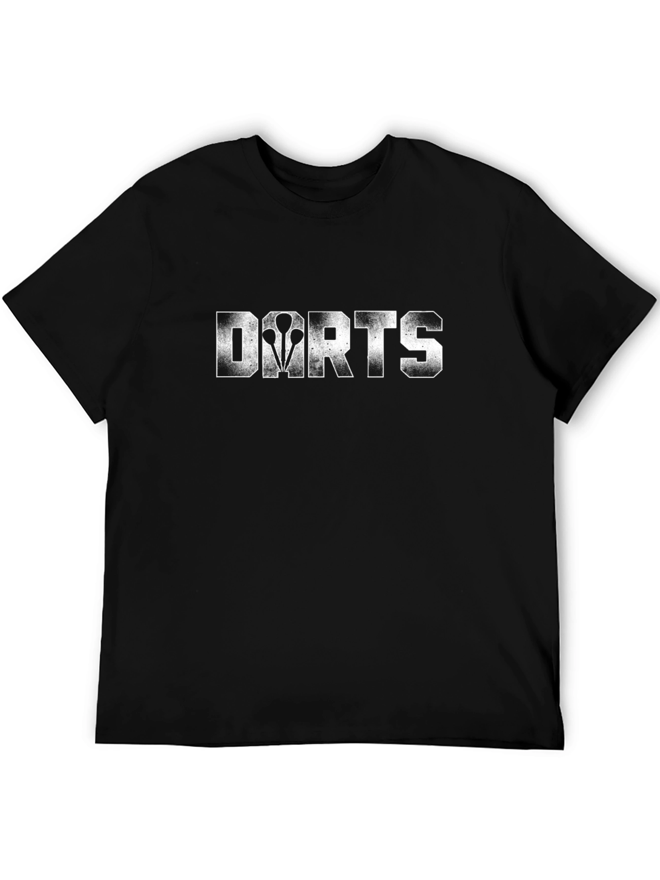 Darts T-Shirt - Black Cotton Graphic Tee