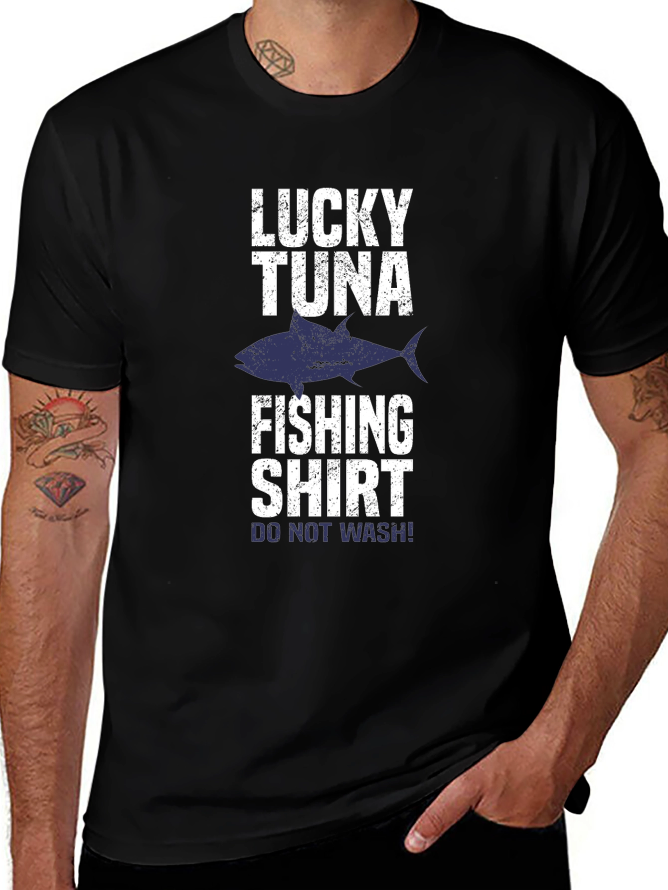 Lucky Tuna Fishing Shirt - Funny Fisherman Tee