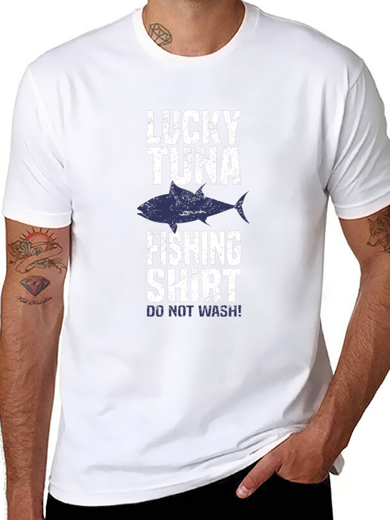 Lucky Tuna Fishing Shirt - Funny Fisherman Tee