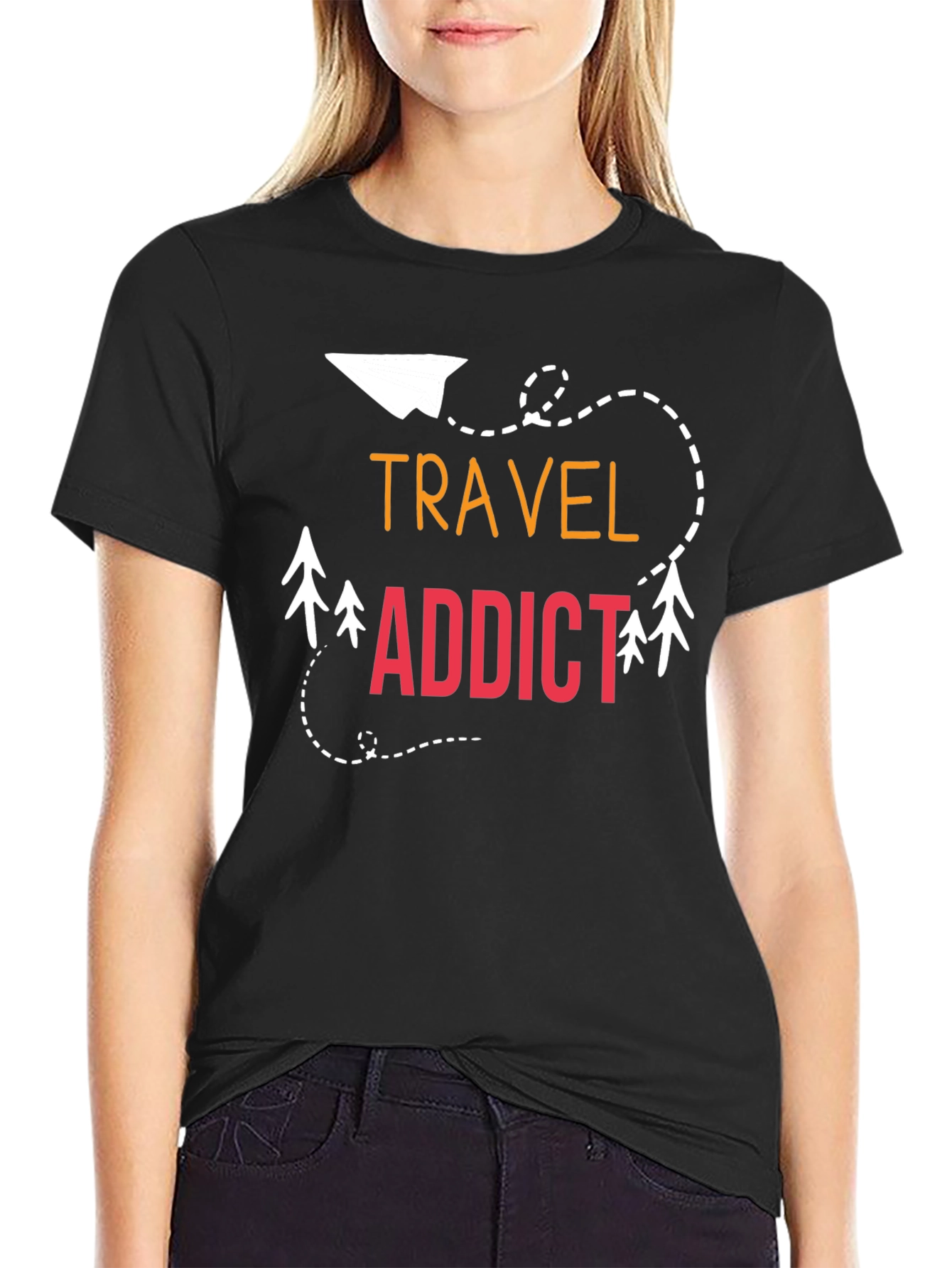 Travel Addict Graphic T-Shirt