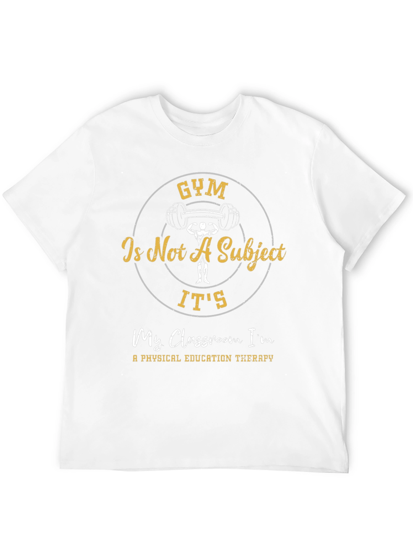 Gym is Not A Subject Black T-Shirt