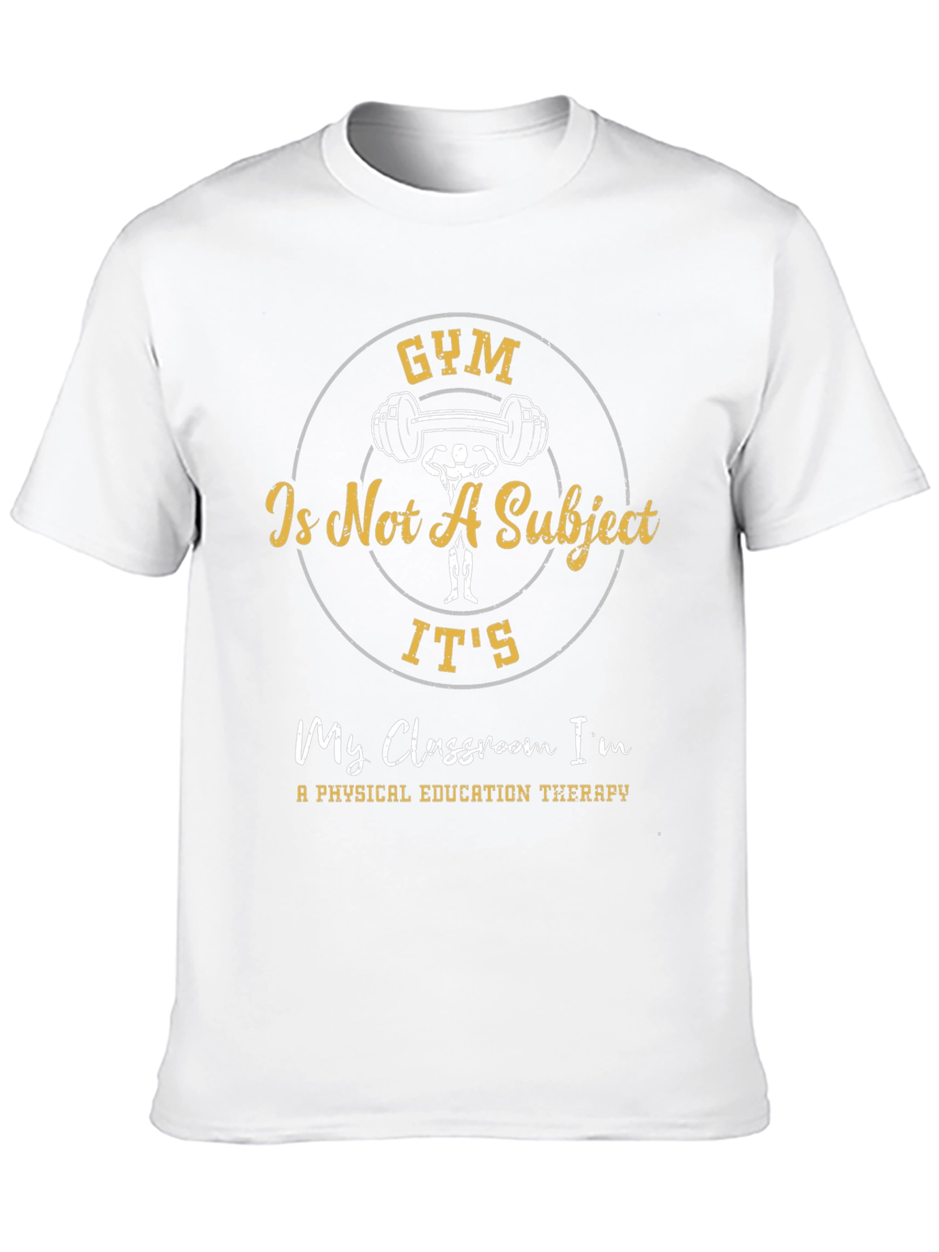 Gym is Not A Subject Black T-Shirt