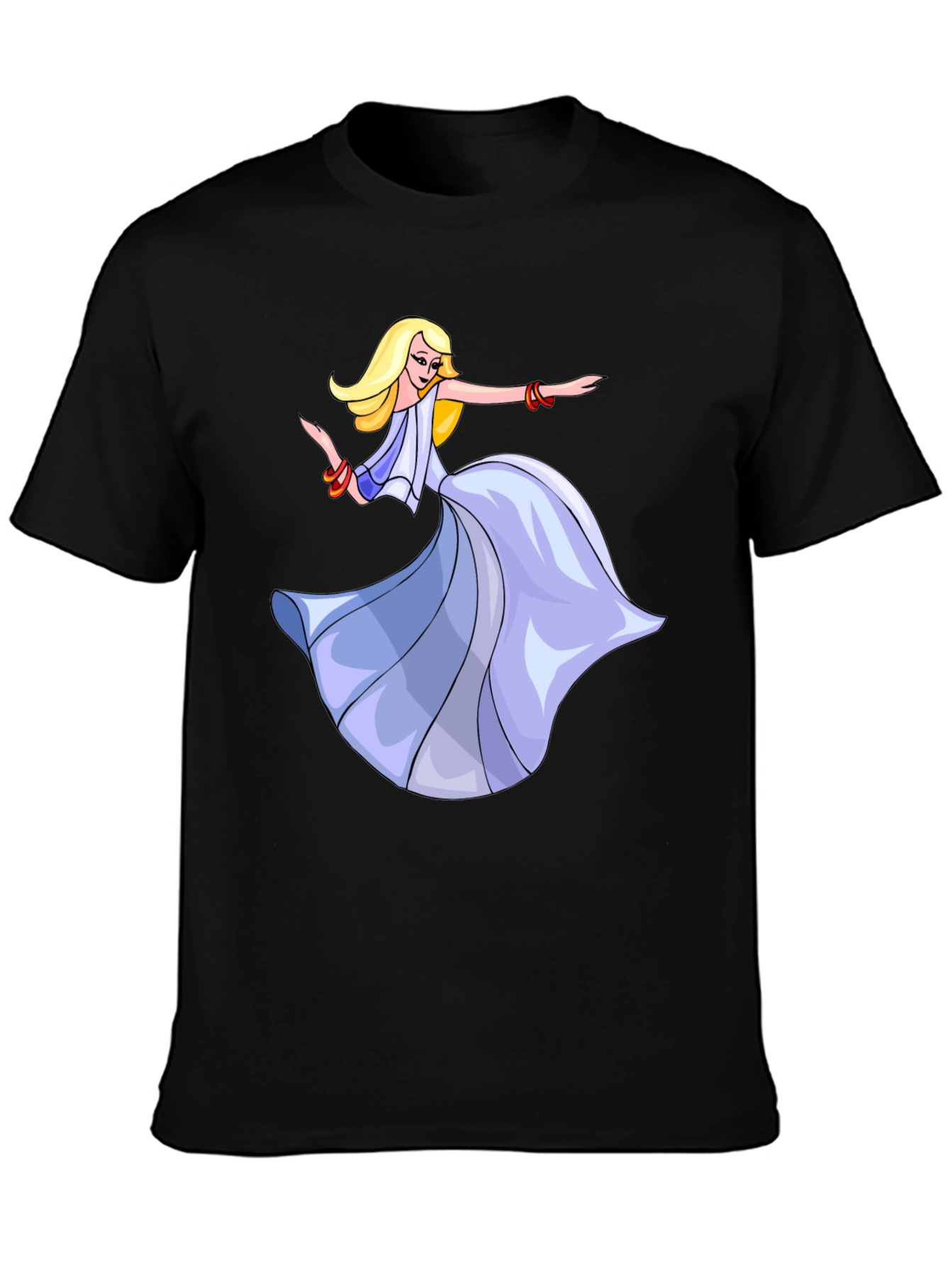 Dancing Woman Graphic Black Tee
