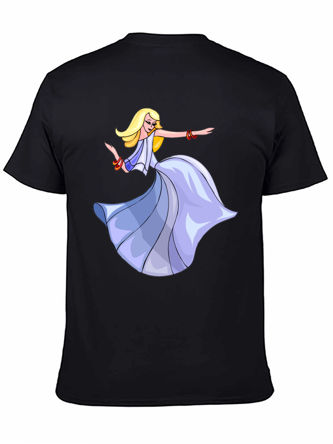 Dancing Woman Graphic Black Tee
