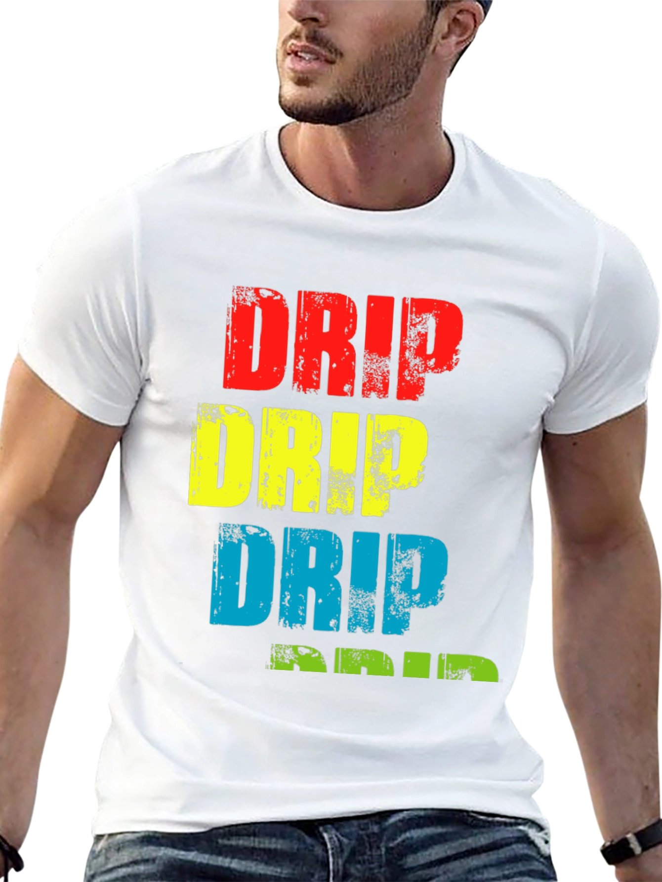 Drip Graphic Tee - Bold & Vibrant Style