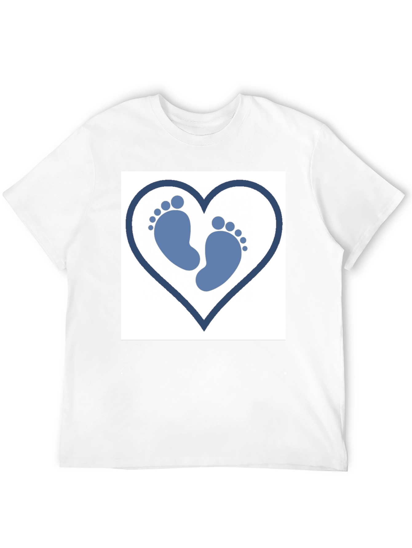 Baby Footprint Heart T-Shirt