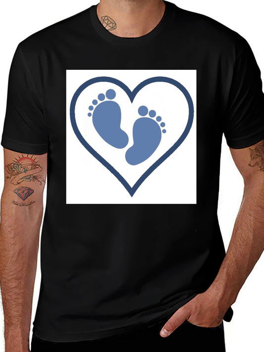 Baby Footprint Heart T-Shirt