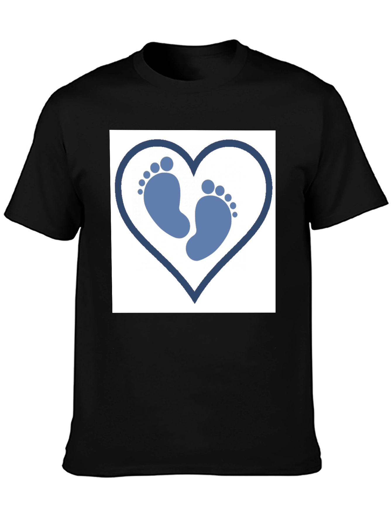Baby Footprint Heart T-Shirt