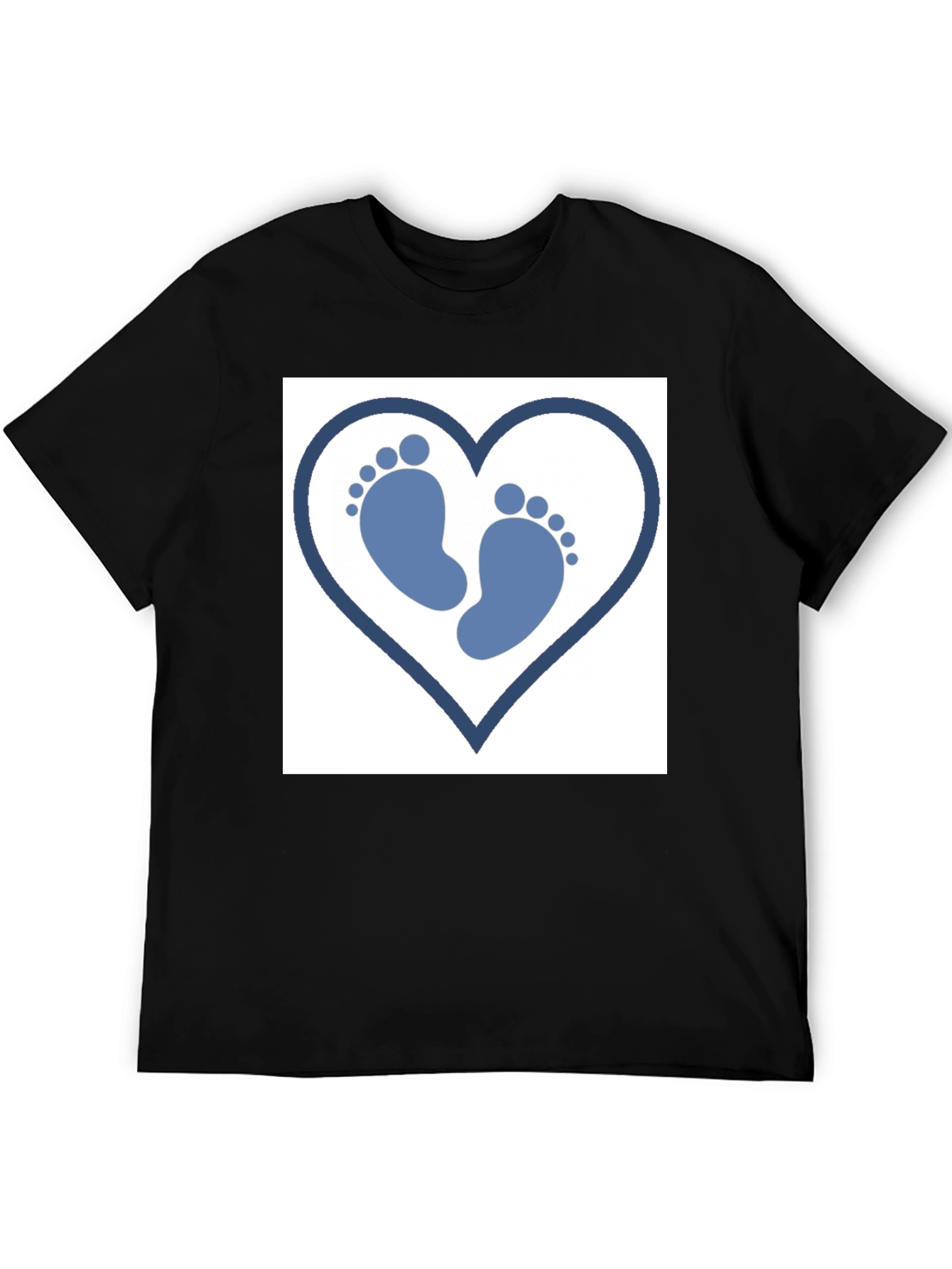Baby Footprint Heart T-Shirt