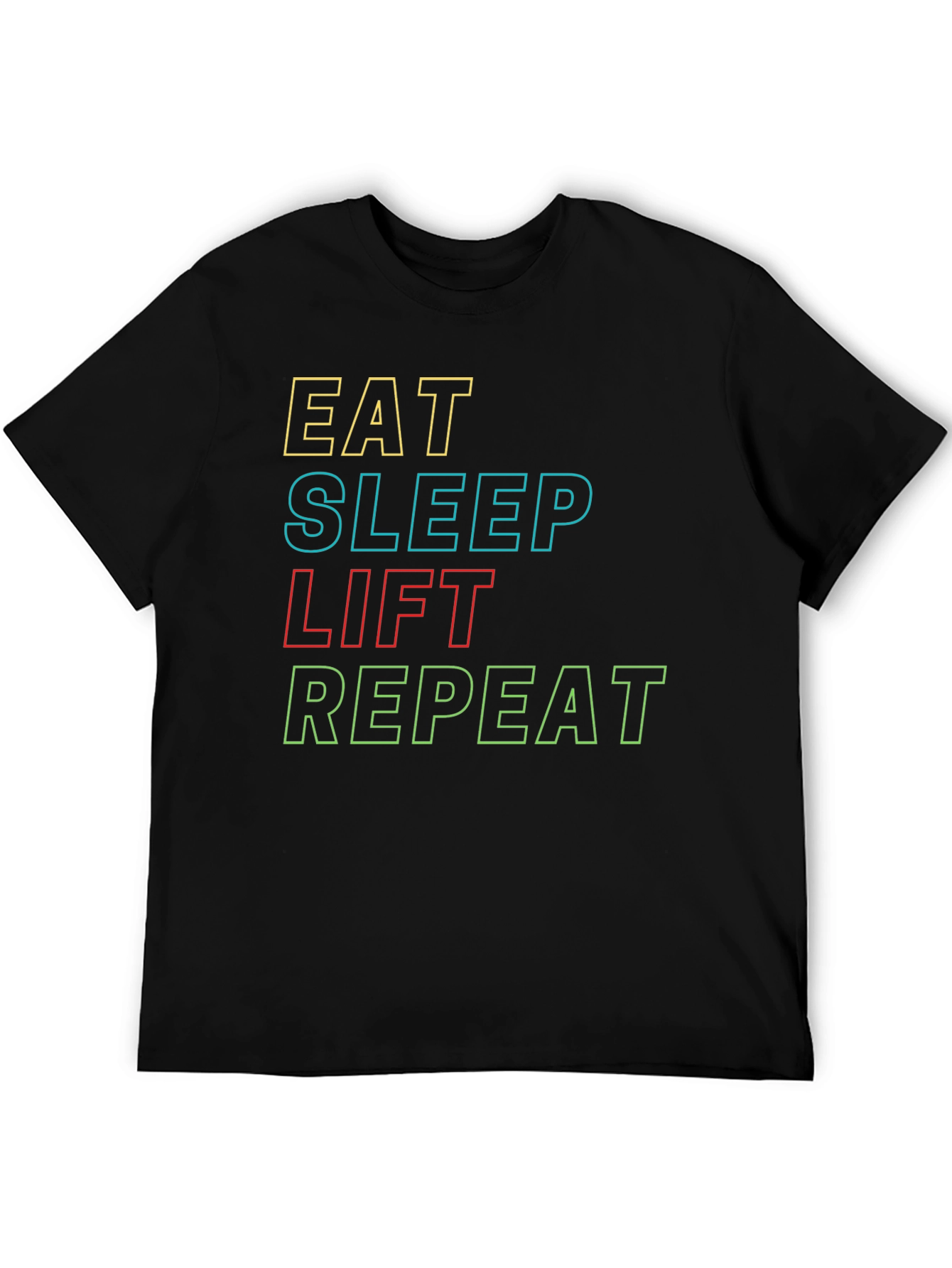 Eat Sleep Lift Repeat Graphic T-Shirt