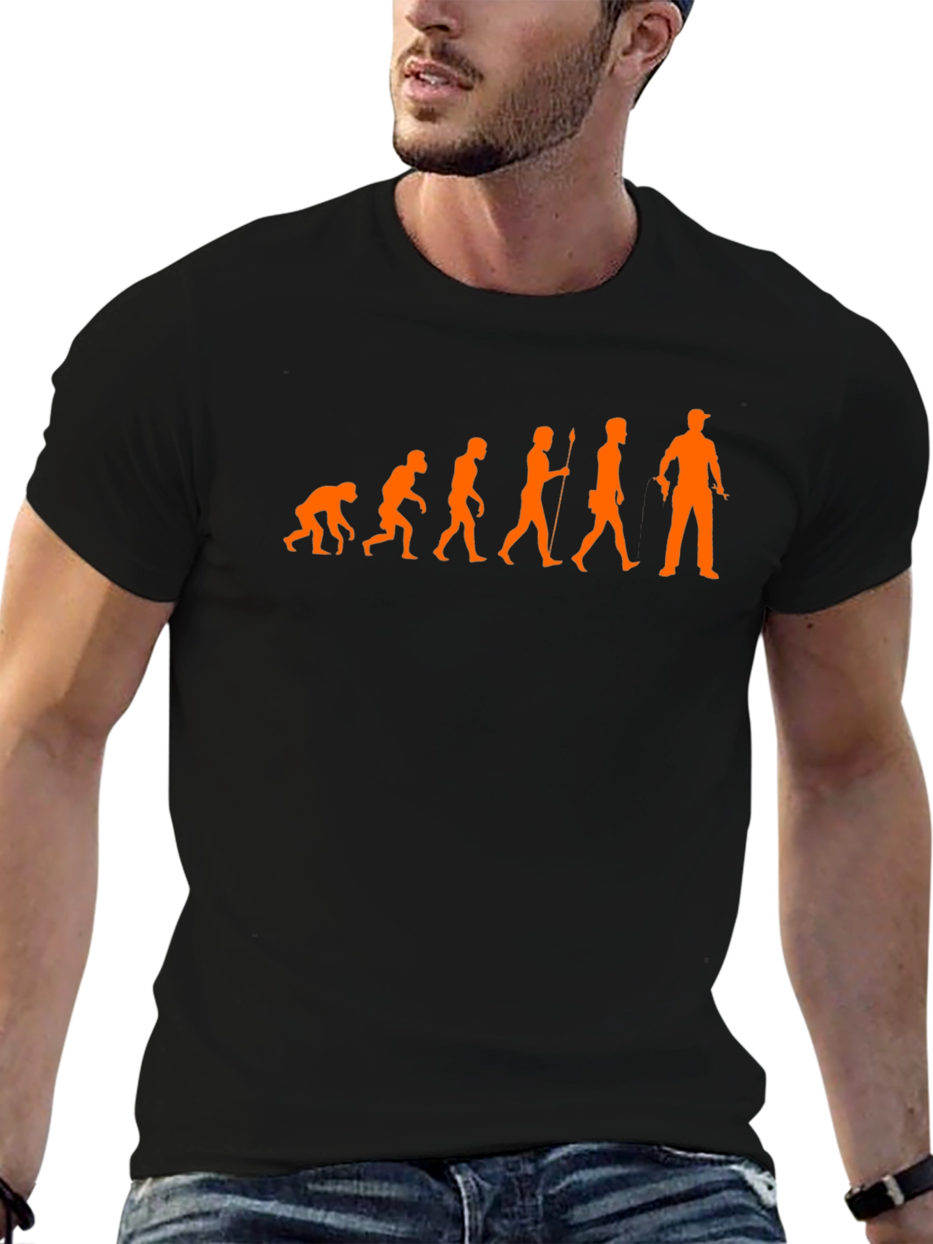 Evolution T-Shirt Funny Man to Tradesman Tee