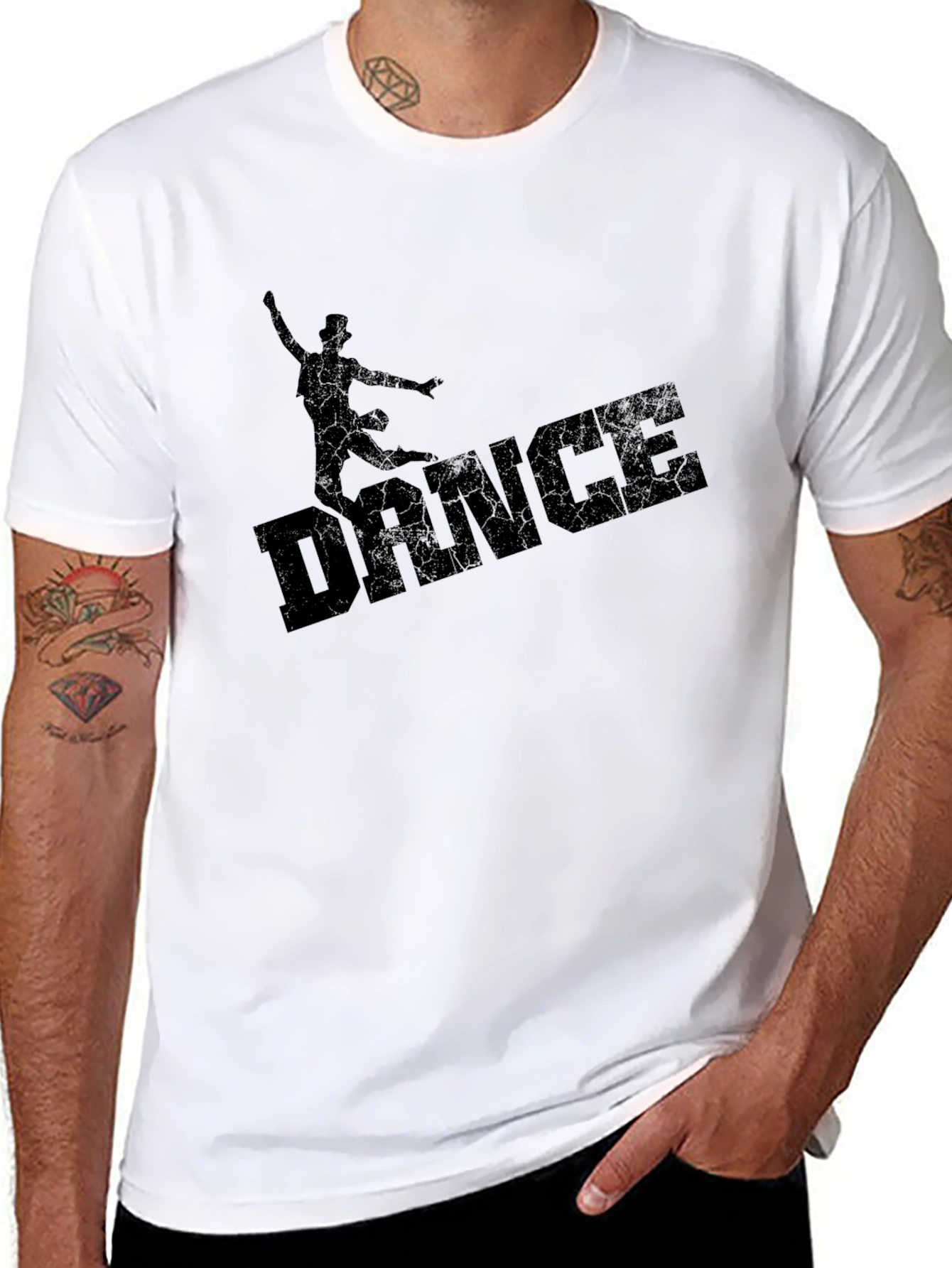 Dance Graphic Black T-Shirt