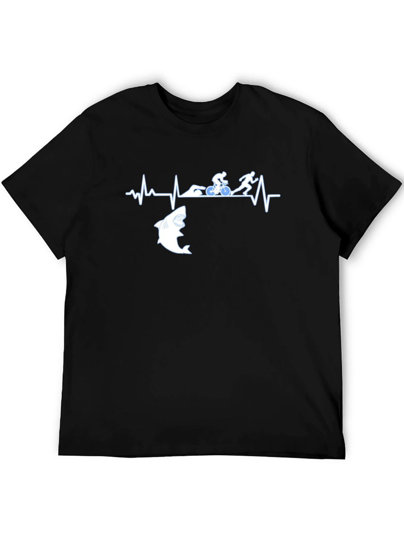 Triathlon Shark Heartbeat T-Shirt