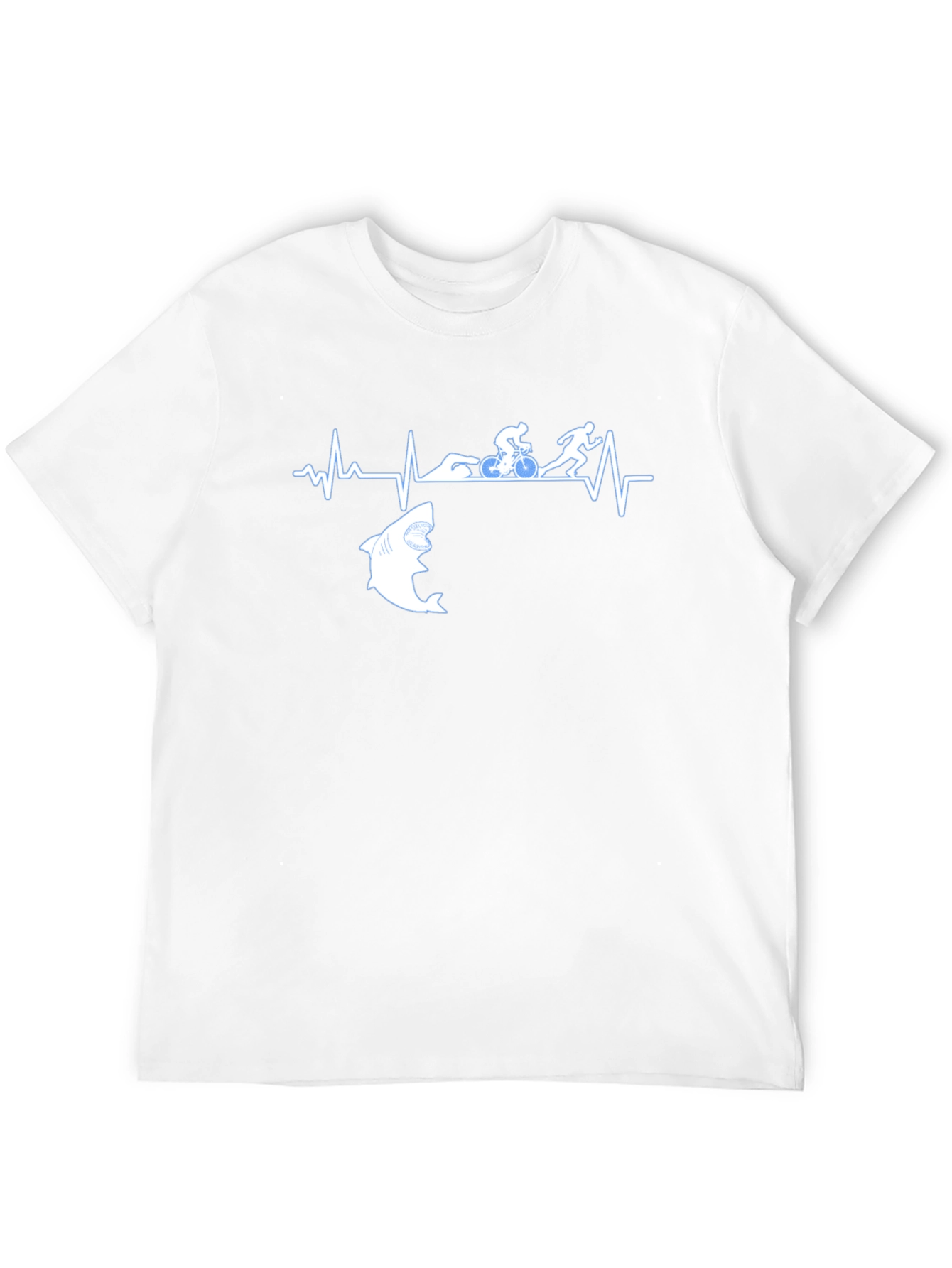 Triathlon Shark Heartbeat T-Shirt