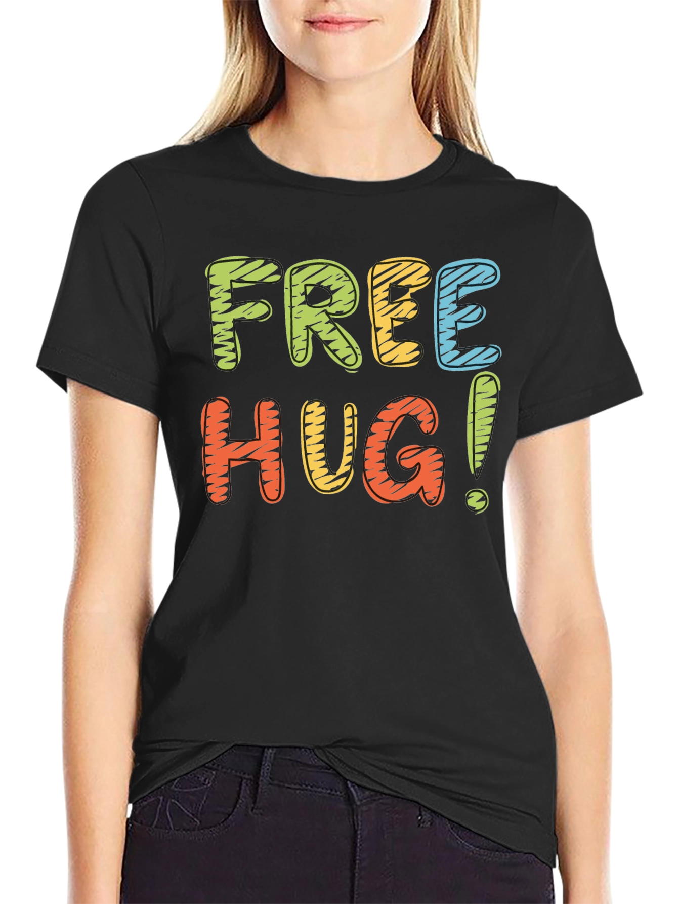 Free Hugs Graphic T-Shirt - Comfort Fit