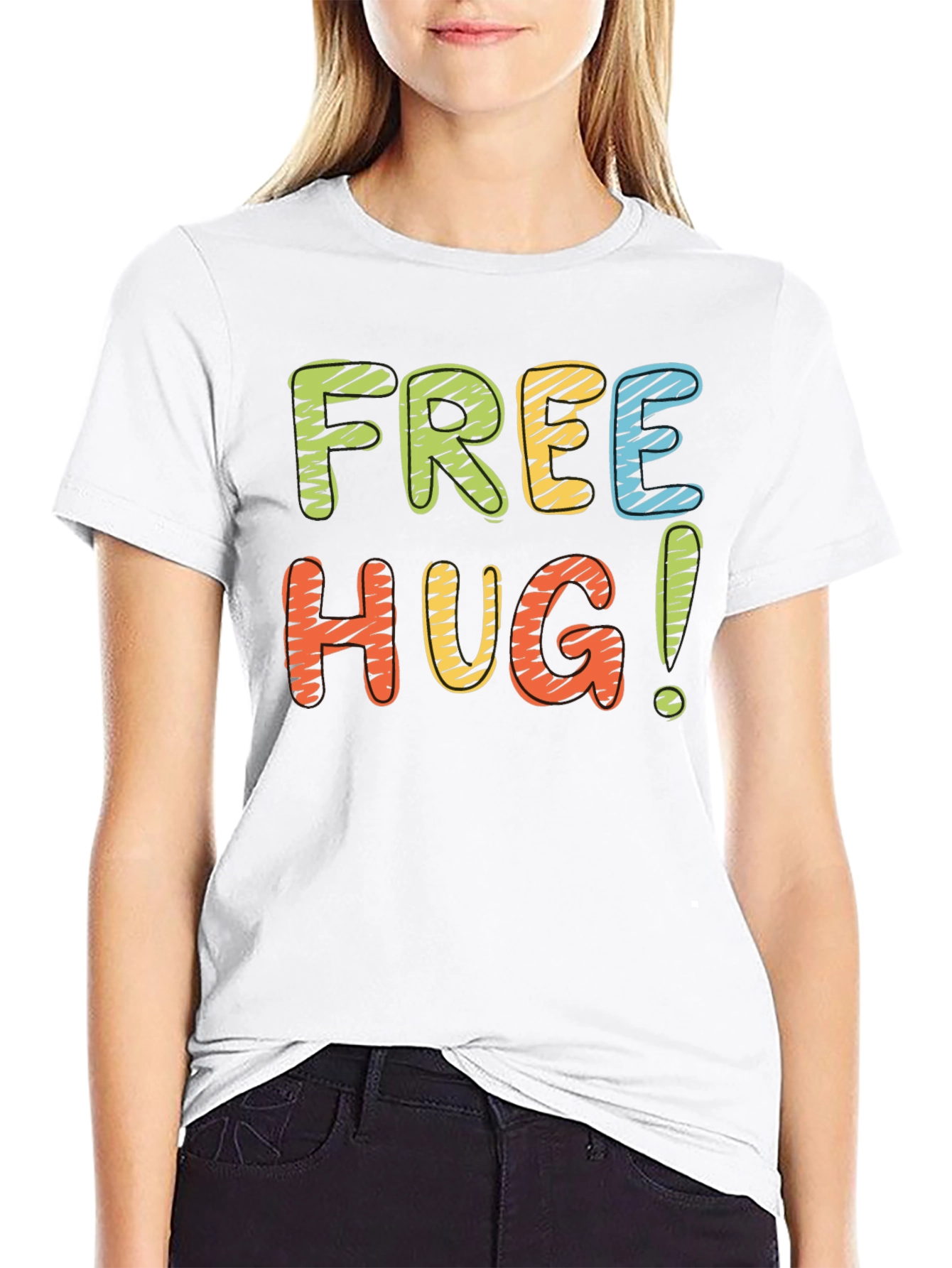 Free Hugs Graphic T-Shirt - Comfort Fit