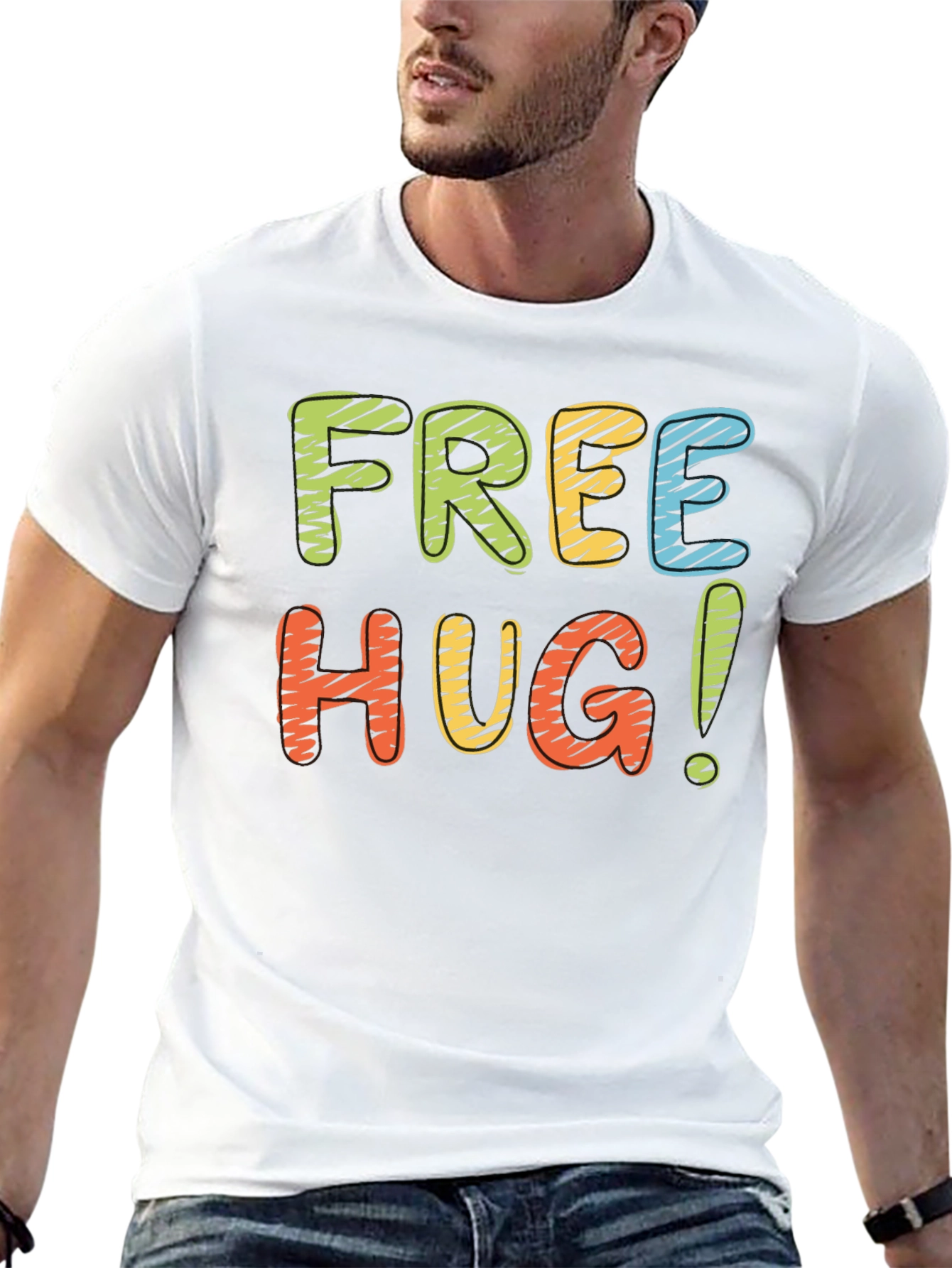 Free Hugs Graphic T-Shirt - Comfort Fit