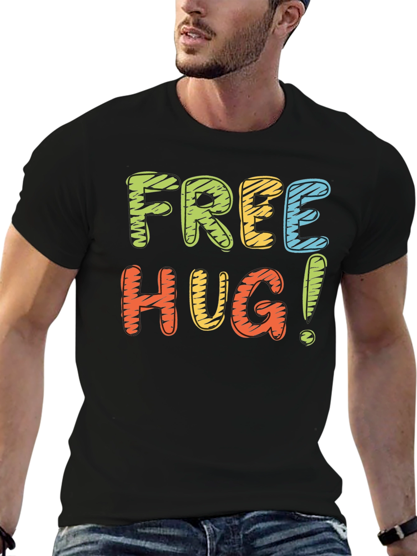 Free Hugs Graphic T-Shirt - Comfort Fit