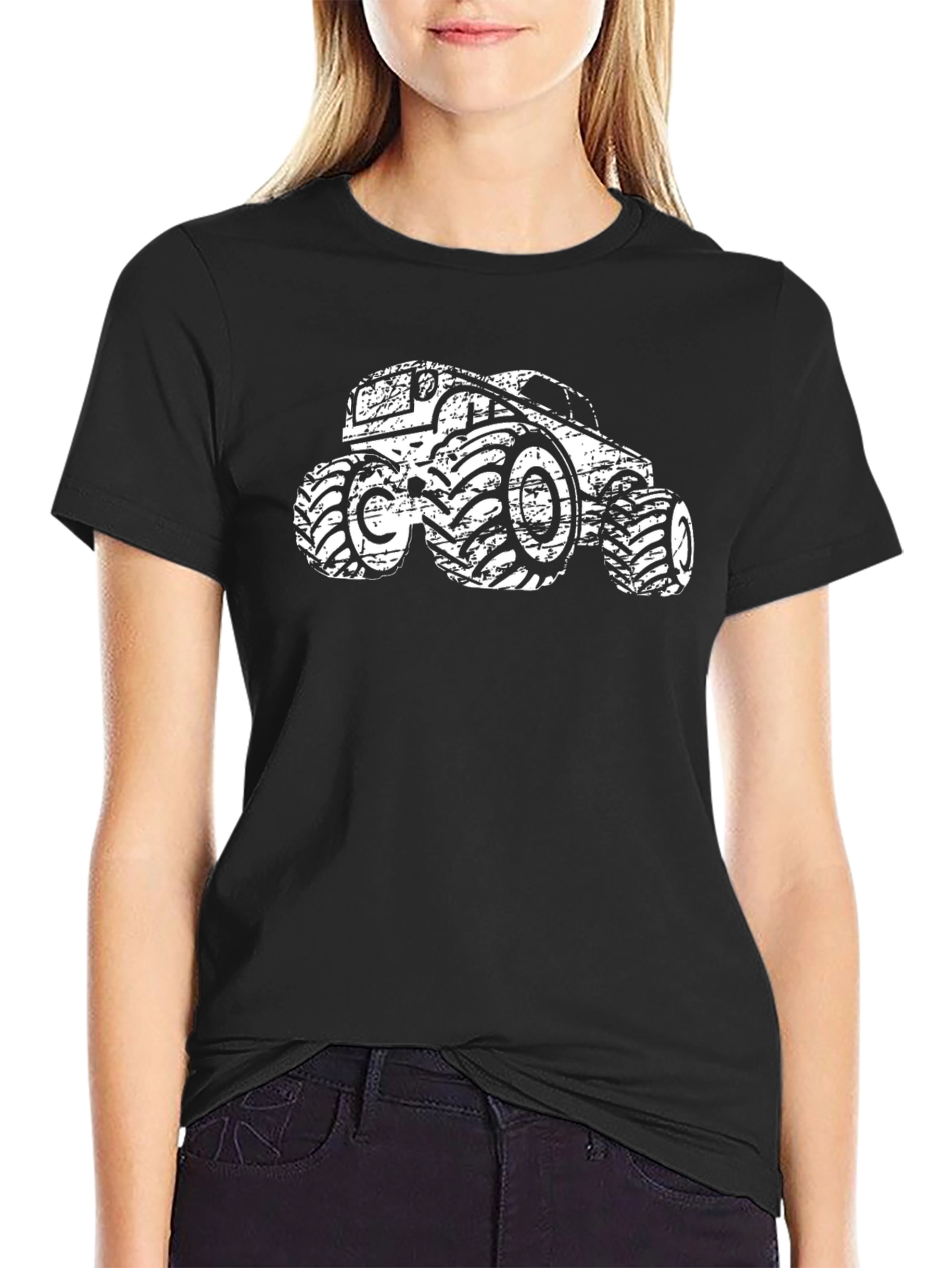 Monster Truck Graphic Tee - Black