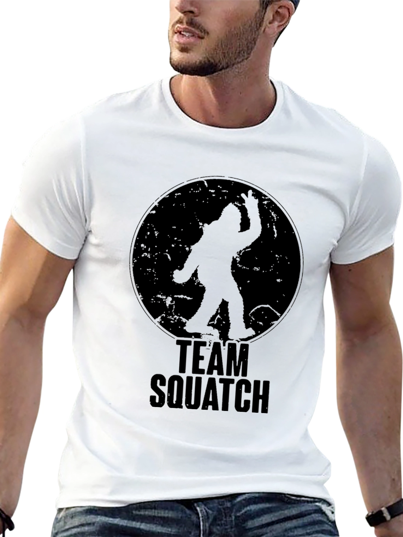 Team Squatch T-Shirt - Bigfoot Silhouette Tee