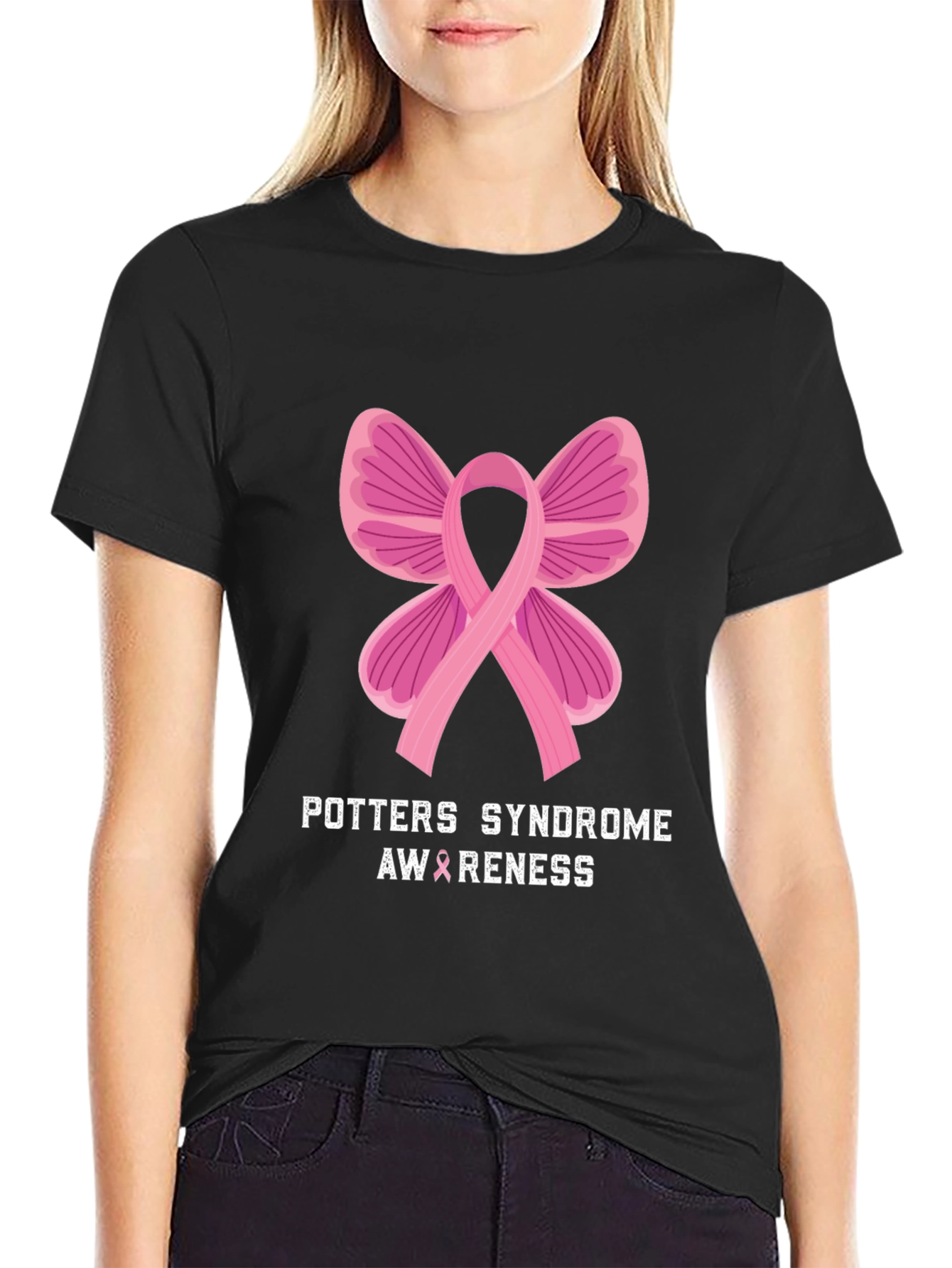 Potters Syndrome Awareness Ribbon T-Shirt