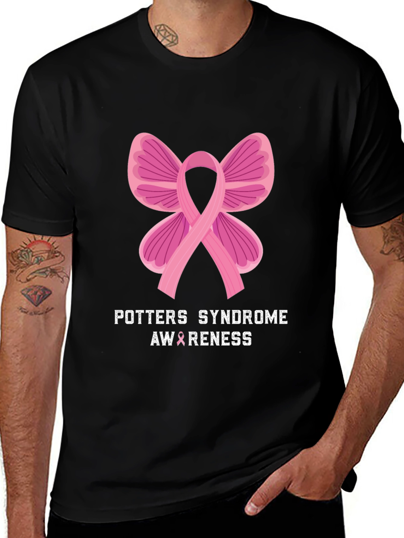 Potters Syndrome Awareness Ribbon T-Shirt