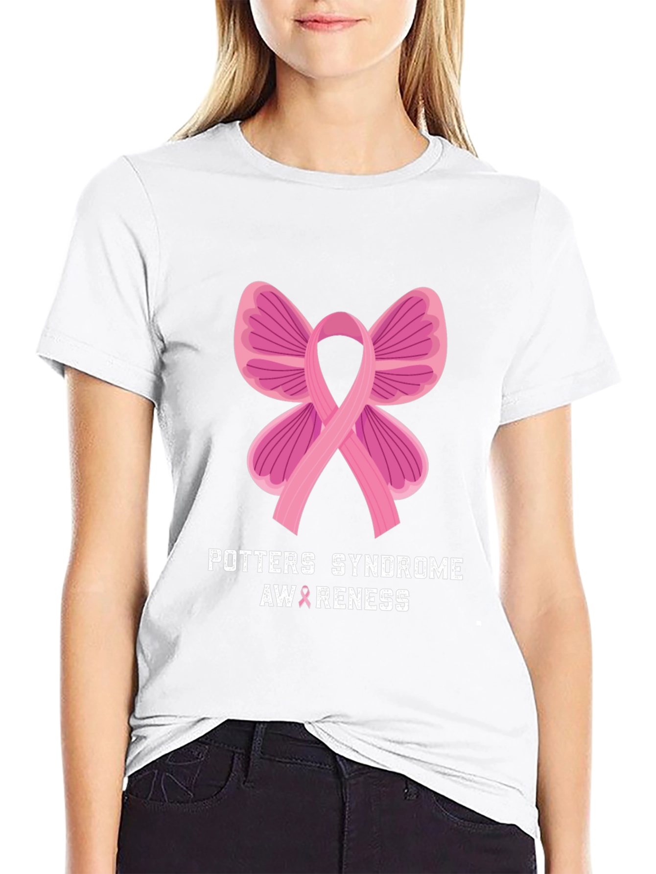 Potters Syndrome Awareness Ribbon T-Shirt