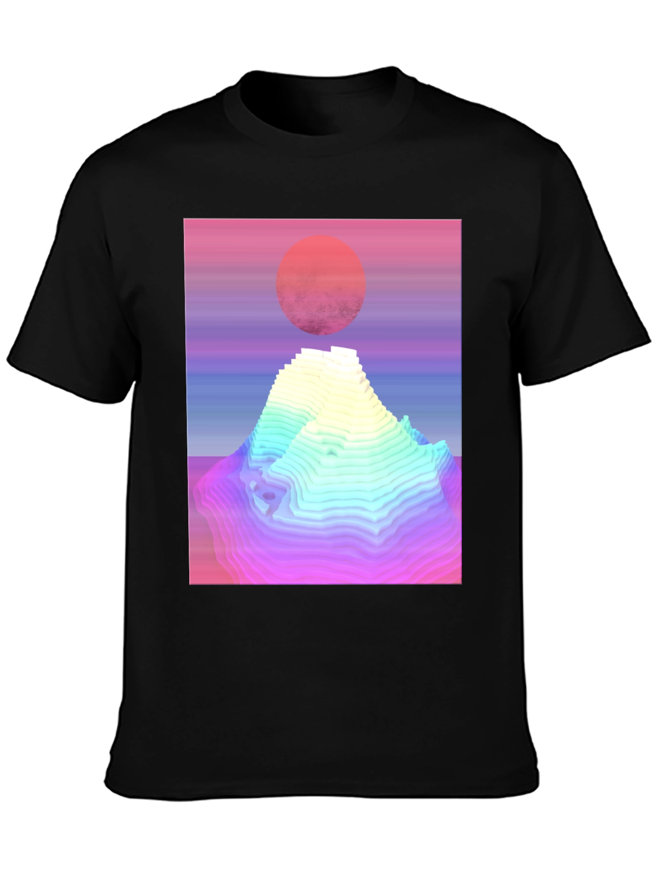 Retro Vaporwave Mountain Graphic Tee